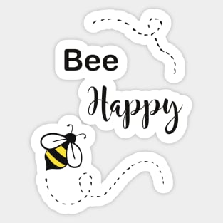 Bee happy Sticker